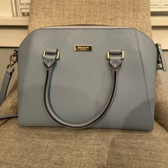 Kate Spade Handbag w/ Crossbody Option | Baby Blue - Never Used - Picture 1 of 4